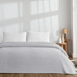 Monet Pamuk Çift Kişilik Pike Gri