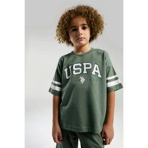 U.s. Polo Assn. Erkek Çocuk Koyu Yeşil Pijama Takım 50310799-VR079