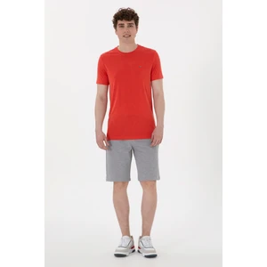 U.s. Polo Assn. Erkek Gri Melanj Şort (Örme) 50298038-VR086