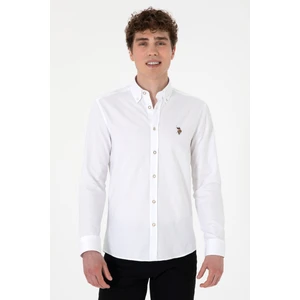 U.s. Polo Assn. Erkek Beyaz Gömlek Basic 50293847-VR013