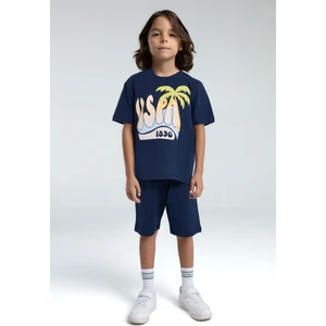U.s. Polo Assn. Erkek Çocuk Lacivert Pijama Takım 50310823-VR033