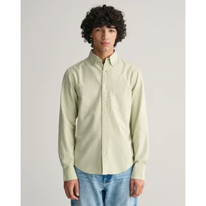 Erkek Yeşil Regular Fit Düğmeli Yaka Oxford Gömlek 3230233.345