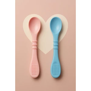 Silikon Bebek Mama Kaşığı 2li Set