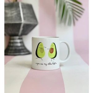Avokado Sen Benim Diğer Yarımsın Tasarımlı Kupa