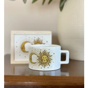 Tarot Ay ve Güneş Tasarımlı Kutulu Kupa