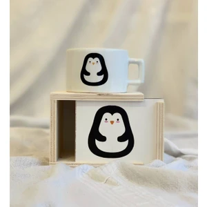 Tatlı Penguen Tasarımlı Kutulu Kupa