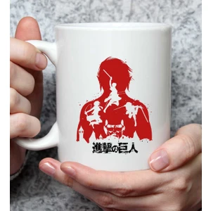 Attack On Titan Model 3 Anime Tasarımlı Kupa Bardak