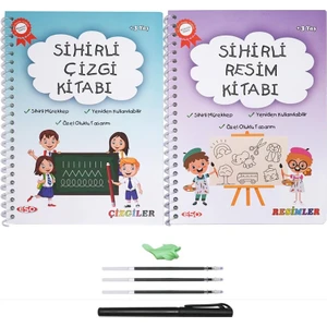 Eso Sihirliçizgi  ve Resim Kitabı - Eğitici ve Eğlenceli Aktivite Kitabı - Oluklu- (3-7 Yaş )