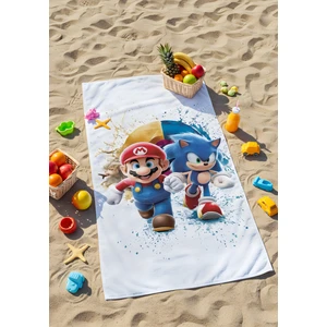 Sonic Plaj Havlusu – "sonic Plaj Havlusu – Süper Hızlı Plaj Eğlencesi!