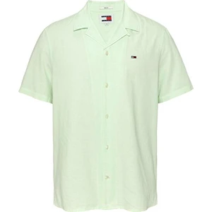 Tommy Hilfiger Tommy Jeans Erkek Keten Blend Camp Gömlek