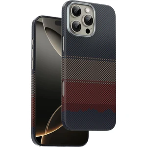 Apple iPhone 16 Pro Max Kılıf Magsafe Şarj Özellikli 0,5 Slim Aramid Karbon Fiber Kevlar Desenli Kapak
