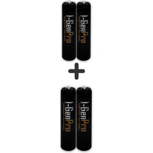I-Gen P176 4'lü Paket Pro Şarjlı Pil 2 Adet AA Pro 2950 mAh Şarjlı Kalem Pil + 2 Adet AAA Pro 1100 mAh Şarjlı İnce Kalem Pil 1.2V NI-MH