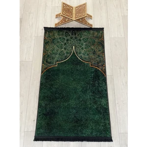 Seccade Saçaklı (Lateks Taban) 75 x 125 Ebat Yeşil