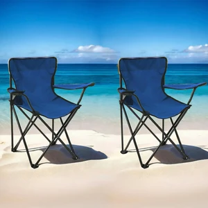Simple Living 2'li Piknik ve Kamp Sandalyesi - Mavi