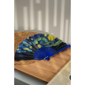 Van Gogh Yıldızlı Gece Tablosu Yelpaze | Dekoratif | Hediyelik |