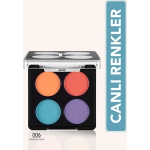 Color Palette Ince Yapılı & Mat Bitişli/ışıltılı 4'lü Göz Farı Paleti