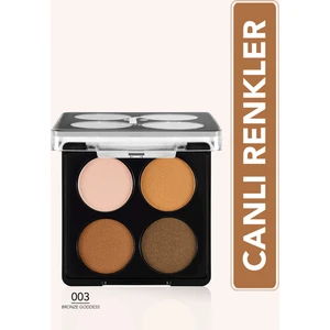Color Palette Ince Yapılı & Mat Bitişli/ışıltılı 4'lü Göz Farı Paleti