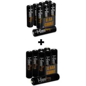 I-Gen P178 16'lı Paket Pro Şarjlı Pil 8 Adet AA Pro 2950 mAh Şarjlı Kalem Pil + 8 Adet AAA Pro 1100 mAh Şarjlı İnce Kalem Pil 1.2V NI-MH
