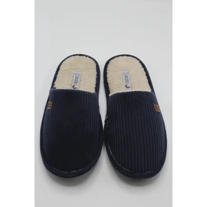 Erkek Sessiz ve Kaydırmaz Taban, Sıcak,mevsimlik, Içi Peluş, Fitilli Kadife Çanak Terlik