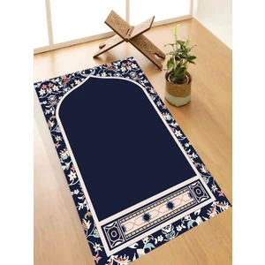 Diz Acıtmayan Yumuşak Süngerli Seccade – Konforlu ve Şık Lacivert Namazlık