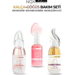 Nqx Pull Cosmetic Göğüs Dikleşme Etkili Dolgunlaştırıcı C Vitamini İle Zenginleştirilmiştir 3lü Set