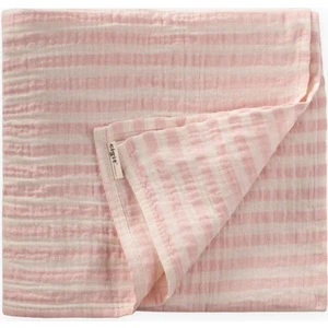 Naturel Battaniye 90X100CM Pembe Kalın Çizgili