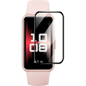 Huawei Band 10 ile Uyumlu Çerçeveli Tam Kaplayan 3D Pet Ekran Koruyucu Film - FC016