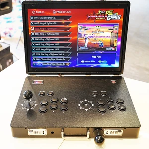 Pandora Box-02, 720P Hd 22 Inç Ekranlı Taşınabilir 2-4 Kişilik Oyun Konsolu Retro Atari 8200 Retro Oyun