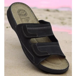 4412 Ortopedik Taban Erkek Terlik Erkek Cırtlı Terlik Sandalet