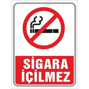 Sigara Içilmez Pvc Levha