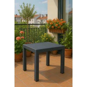 80X80 Camsız Antrasit Masa Bahçe Balkon