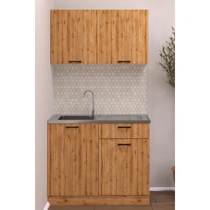 100  cm  Feli x  Mutfak Evyeli Mini Mutfak Alt Üst Takım