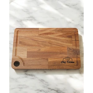 Royal Hediyelik 32X22 Sebze, Meyve Doğrama, Sunum, Servis Tahtası Chef Kitchen Yazılı Kesme Tahtası