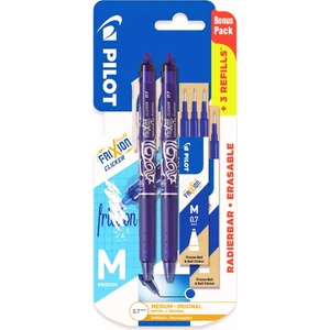 Frixion 0.7mm Silinebilir Tükenmez Kalem Mavi Seti 2 Kalem + 6 Yedek Uç 3+1 Set