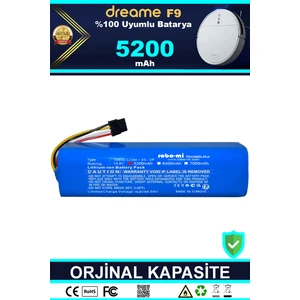 Vacuum Mop F9 Uyumlu 5200 Mah Robot Süpürge Bataryası