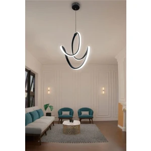 Damla LED Avize - 3 Renk - Siyah Kasa