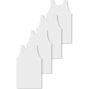 %95 Pamuklu Erkek Çocuk Likralı Penye Atlet Fanila Iç Çamaşır 4lü Set