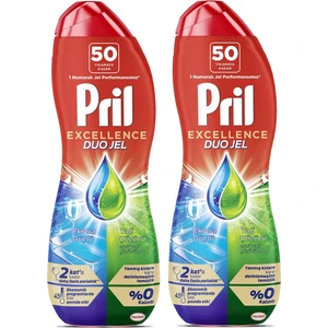 Excellence Duo Jel Bulaşık Makinesi Deterjanı 900 ml (50 Yıkama) Yağ Çözücü 2 Adet