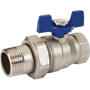 1" Kollektör Vanası Dış Dişli Rakorlu Kelebek