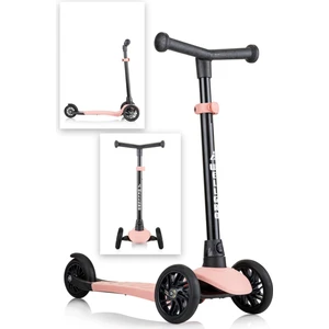 Wellgro Turbo 3 Tekerli Yükseklik Ayarlı Scooter, Pembe