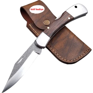 Bıçak Cenneti El Yapımı N690 Böhler Çelik Kilitli Yaylı Cep Çakısı