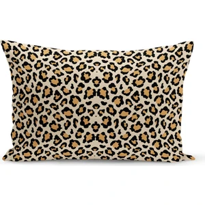 Klasik Leopar Serisi Çift Tarafı Dijital Baskılı Kırlent Kılıfı (Leopard)