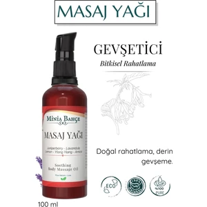 Minia Bahçe Gevşetici Masaj Yağı -Ardıç, Lavanta, Limon, Ylangylang, ARNIKA-%100 SAF,100ML