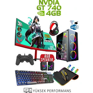 99X Intel Core i7 3770 16GB 500GB HDD+ 256GB SSD 4GB GT740 23.8''Masaüstü Oyun Bilgisayarı