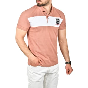 Erkek Slim Fit Nefes Alan Pamuklu Kumaş Dar Kesim Kıvrılmaz Yaka Polo Yaka Tişört 2503019