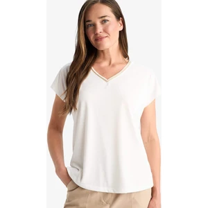 V Yaka Basic Düz Kısa Kollu Tişört F4832AX25SM