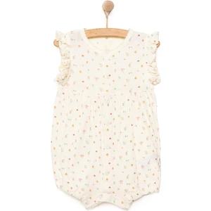 Yenidoğan Organic My Mushroom Kısa Tulum Kız Bebek