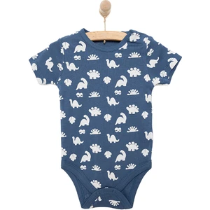 Hellobaby Desenli Kısa Kol Body Erkek Bebek