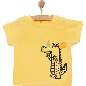 Hellobaby Basic Timsah Desenli  Tshirt Erkek Bebek