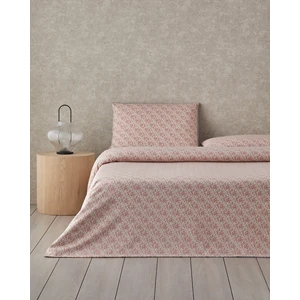 Floral Breeze Kolay Ütülenir Çift Kişilik Nevresim Takımı 200 x 220  cm  Pembe - Mavi